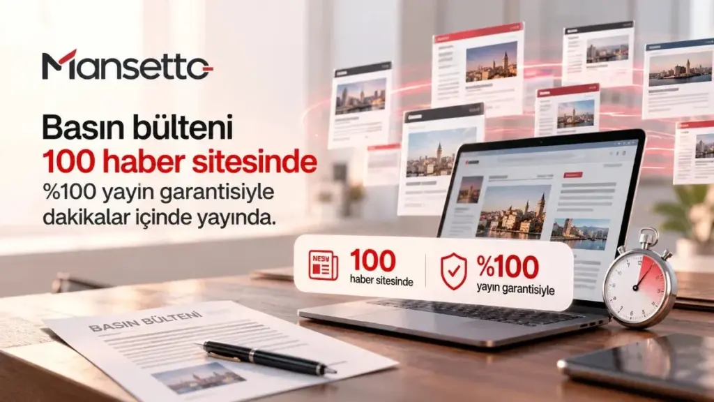 Ağındaki 67 ilde yayın yapan yerel ve ulusal 100 sitede basın bülteni yayını başladı
