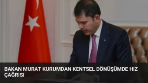 Bakan Murat Kurumdan Kentsel Dönüşümde Hız Çağrısı