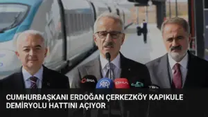 Cumhurbaşkanı Erdoğan Çerkezköy Kapıkule Demiryolu Hattını Açıyor