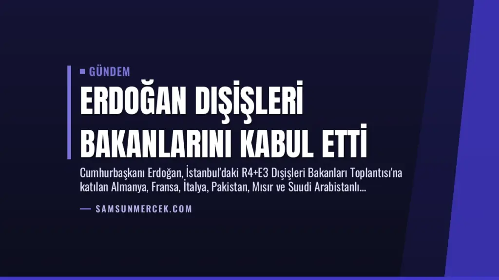 Erdoğan Dışişleri Bakanlarını Kabul Etti