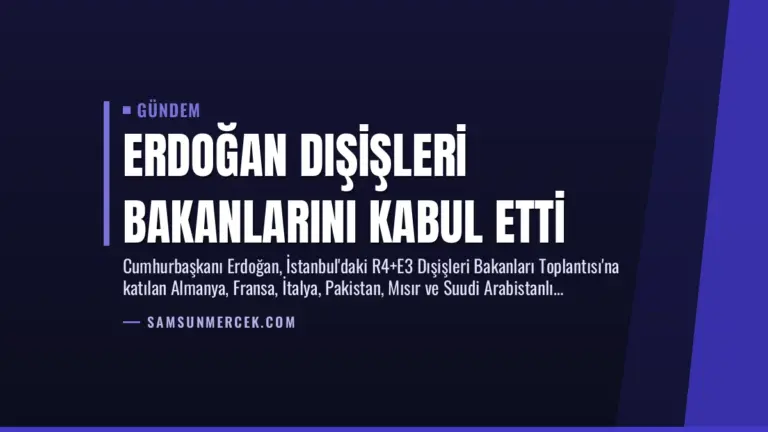 Erdoğan Dışişleri Bakanlarını Kabul Etti