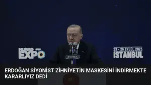 Erdoğan Siyonist Zihniyetin Maskesini İndirmekte Kararlıyız Dedi