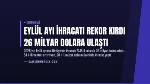 Eylül Ayı İhracatı Rekor Kırdı 26 Milyar Dolara Ulaştı