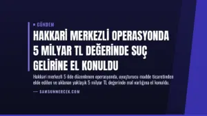 Hakkari Merkezli Operasyonda 5 Milyar TL Değerinde Suç Gelirine El Konuldu