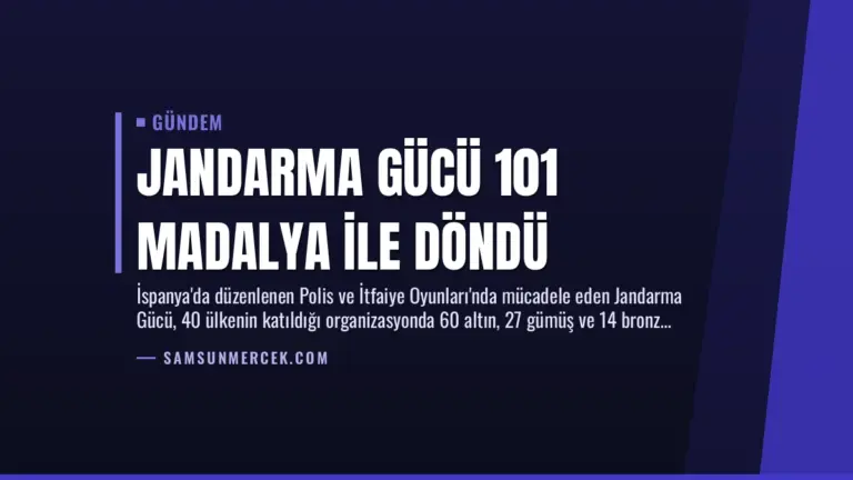 Jandarma Gücü 101 Madalya ile Döndü