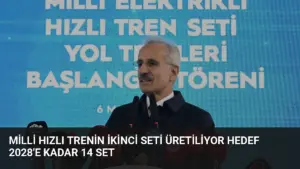 Milli Hızlı Trenin İkinci Seti Üretiliyor Hedef 2028’e Kadar 14 Set