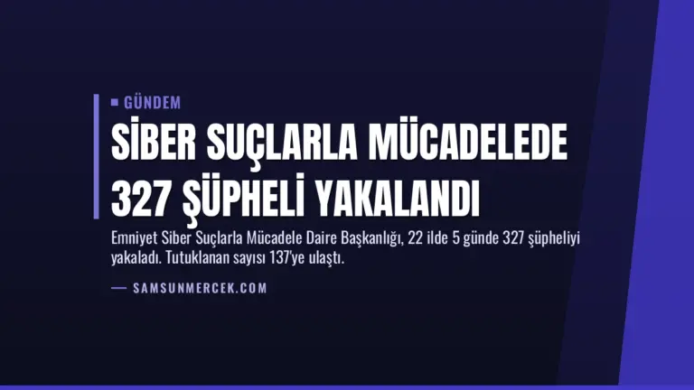 Siber Suçlarla Mücadelede 327 Şüpheli Yakalandı