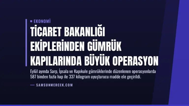 Ticaret Bakanlığı Ekiplerinden Gümrük Kapılarında Büyük Operasyon