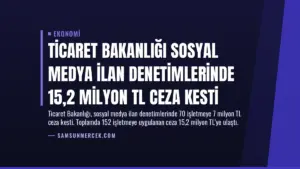 Ticaret Bakanlığı Sosyal Medya İlan Denetimlerinde 15,2 Milyon TL Ceza Kesti