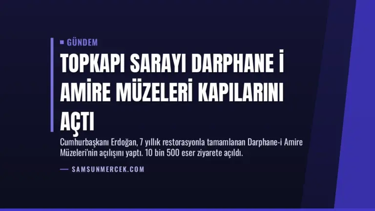 Topkapı Sarayı Darphane i Amire Müzeleri Kapılarını Açtı