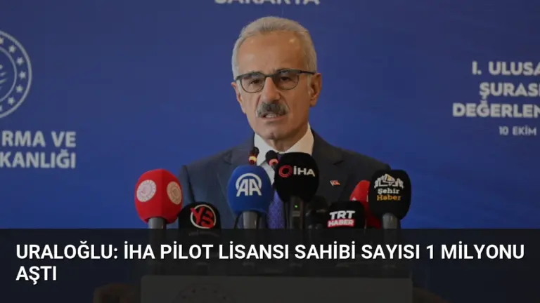 Uraloğlu: İHA Pilot Lisansı Sahibi Sayısı 1 Milyonu Aştı